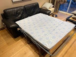 Leather sofa bed, good conditi Leather sofa bed in good condition for collection . Dimentions 200x90x90cm. SE21 - removed for £93