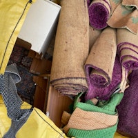 Wardrobe pieces, carpet collected by Kentwise Waste