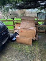 Pallets and boxes collected by Wasted
