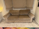 2 seater sofa it's outside on the ground floor - fantastic condition SW6 - removed for £71