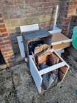 Toilet & general waste Toilet, some wood and general waste NW2 - removed for £70