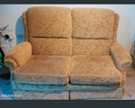 Two seater sofa Upholstered two seater sofa with fire certificate. CM2 - removed for £86
