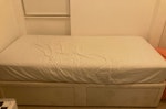 Single divan bed and mattress John Lewis divan bed with drawers one piece and IKEA mattress both in very good condition N7 - removed for £100