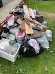 flooring junkand general waste general waste after moving and wood flooring cardboard BR5 - removed for £143