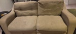 2 seater sofa and poof Sofa and poof KT4 - removed for £71