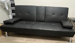 3 seats sofa bed It's a almost new 3 seats sofa bed. Dimensions: When put as a Sofa at 105 back angle: (167cm W * 81.5cm D* 75cm H) when turned as bed 180 back angle: (167cm W * 94 cm D* 40cm H) NW1 - removed for £98
