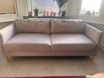 habitat beige 2 seater sofa good condition as has been kept covered by a throw. slight damage each arm where cats have scratched it. NW2 - removed for £78