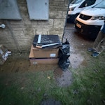 Boxes and other waste Cardboard boxes and other solar install rubbish. GL7 - removed for £56