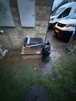 Boxes and other waste collected by clear that services