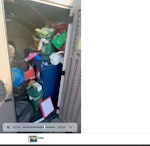 Bagged household waste in shed rubbish men didn’t come over to do the work W3 - removed for £130