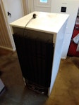 Fridge freezer Fridge freezer. Approx. 124×49×60 cms. WF14 - removed for £86