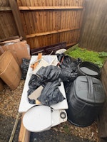 builders waste bathroom strip collected by Pat Smith Environmental Ltd