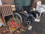 Household clearance items. Household clearance waste, chairs, bags, sport equipment, ladder, workbench. No building waste SE4 - removed for £117