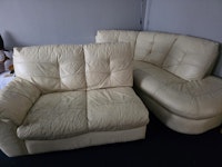Right hand corner sofa in two collected by JunkMove
