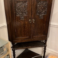 1 corner cupboard, 1 buffet collected by fortknox waste