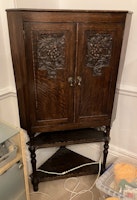 1 corner cupboard, 1 buffet collected by fortknox waste