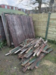 12 fence panels some broken up 12 fence panels, some have already been dismantled. Need to be carried through house as there is no rear access to the garden. SL4 - removed for £141