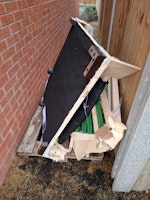 Corner chair from corner sofa. collected by Cooks Distribution