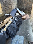 Wood Rubble Lino Door Card etc All waste in Photo CT16 - removed for £188