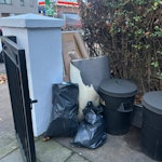 Subfloor Wood Sacks & Lino Rubbish in Photo - Lino, Wood & Rubble Sacks W4 - removed for £56