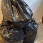 3 bin bags regular household waste SW7 - removed for £36