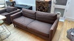 3 seater sofa and loveseat One three seater sofa and one love seat in brown linen material TW9 - removed for £117