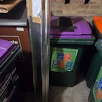 old foldable shower screen An old metal and glass foldable shower screen SW19 - removed for £71