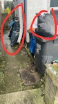 Rubbish to side alley and bins Large rubbish batch on side wall of alleyway, basically abandonned belongings, a double mattress and a couple of bags of overflowing refuse from the bins - as per picture. CR7 - removed for £271