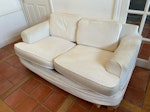 White 3 seater sofa White sofa bed 170x100x80, cushions can be removed SE21 - removed for £200