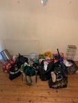Bags of household items Bags of household items such as cleaning products, pots & pans, crockery, bicycle helmet, coat etc. Most items can be reused, others can’t. SE23 - removed for £86