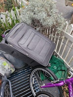 Suitcase, pushchair, drawers collected by Riff Raff Rubbish