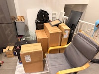 general household, boxes etc collected by Rid Junk Ltd