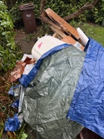 bath/toilet/tiles/wood/packagi collected by Quick rubbish recycling Ltd