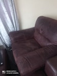 Sofa Brown fabric sofa need to be collected TW19 - removed for £71