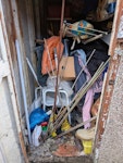assorted shed contents approx 50% of a 4.5m3 shed; truly assorted MK41 - removed for £257