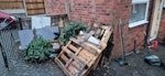 TV, Christmas tree, wood and c B17 - removed for £104