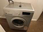 Free Scrap Washing Machine First floor flat. Broken Logik (61kg). Just needs to go down one flight of stairs. Free to take for scrap metal value. I think the drum bearing is broken as drum's loose. No transit bolts. I can have it outside my door but you'll have to navigate stairs. E17 - removed for £50