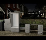 bedroom furniture 1 wardrobe, 2 desks, 1 chest of drawers, 1 bedside table N11 - removed for £136