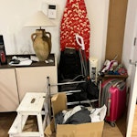 Lot of household items Lot of household items - most in working condition, we just don't have the space. Lamp not included, not easily visible in the first picture are a some kitchen appliances (coffee grinder, raclette maker, kettle, espresso maker) which are included in the second picture. NW2 - removed for £104