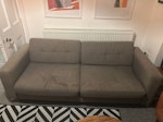 3 seater Three seater sofa in the front room of a terraced house. can be taken outside for collection. BN3 - removed for £71