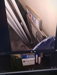furniture 11 x old poster frames
2 x Betfred signs
2 x broken chair
old posters and box S5 - removed for £187