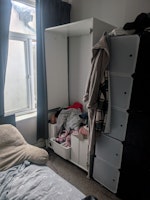 Collapsed wardrobe collected by welcroft Lee Logistics