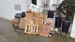 cardboard and wooden offcuts cardboard and some wooden offcuts 1 bag of tiles W10 - removed for £130
