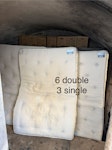 Mattresses & Black Bags 6 x Double Mattresses
3 x Single Mattresses
10 x Black bags (DIY fittings) SW7 - removed for £286