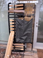 Bed frame and wooden slats collected by The Mess Man ltd