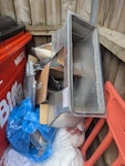 Metal ductwork waste Carpark housing the bin storage is behind Peabody housing off craven road W5 - removed for £86