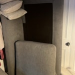 half of a sofa and scap wood half a sectional sofa and various scrap bits of wood and packaging. SW11 - removed for £130
