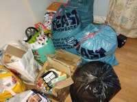Toys, clothes, household waste collected by Kevin Alderton