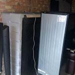 Sofa/bed/fridge-freezer A 2 seater sofa, a dissembled bedframe and mattress (double bed), a fridge/freezer, 4x tall thin speakers. Happy to help with lifting if needed. Black bags can be dealt with by me, but we can discuss the price on the day. Thanks LU2 - removed for £247