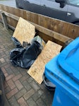 4 rubble sacks, bucket, offcut 4 rubble sacks, bucket, chipboard offcuts HU9 - removed for £63